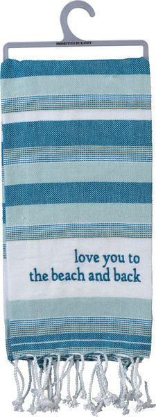 102846 Dish Towel - Beach And Back - Set Of 6 By Primitives by Kathy
