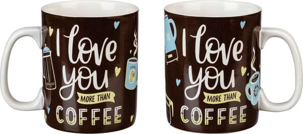 Mug - More Than Coffee (Pack Of 4) 102848 By Primitives By Kathy