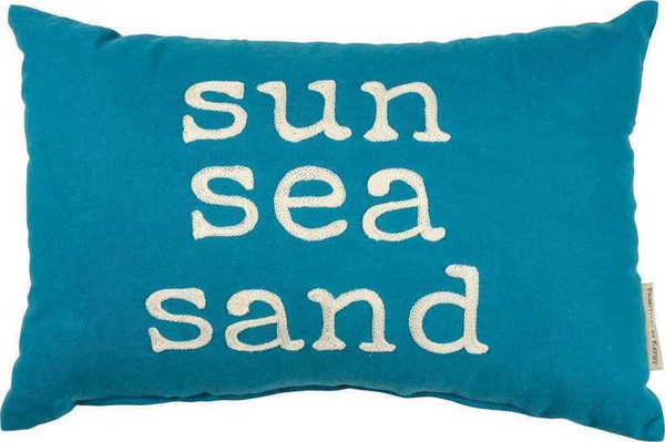 102985 Pillow - Sun Sea Sand - Set Of 2 By Primitives by Kathy