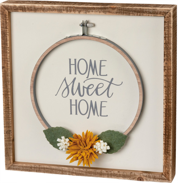 103215 Inset Box Sign - Home - Set Of 2 By Primitives by Kathy