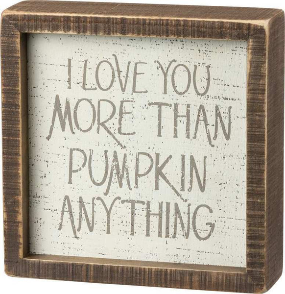 Inset Box Sign - Love You More - Set Of 2 (Pack Of 3) 103311 By Primitives By Kathy