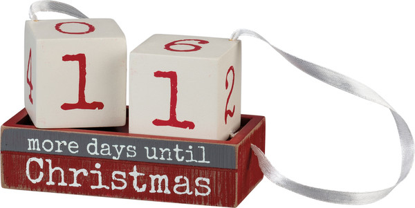 Block Countdown - Christmas - Set Of 2 (Pack Of 2) 103352 By Primitives By Kathy