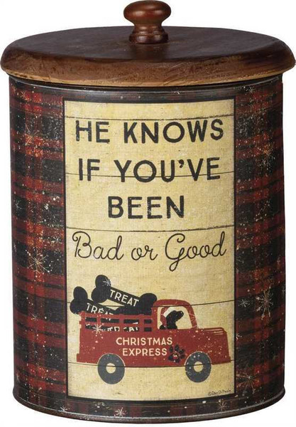 Canister - Bad Or Good - Set Of 2 (Pack Of 2) 103581 By Primitives By Kathy