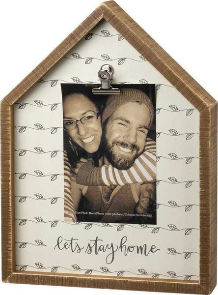 Inset Box Frame - Stay Home - Set Of 2 (Pack Of 2) 103763 By Primitives By Kathy