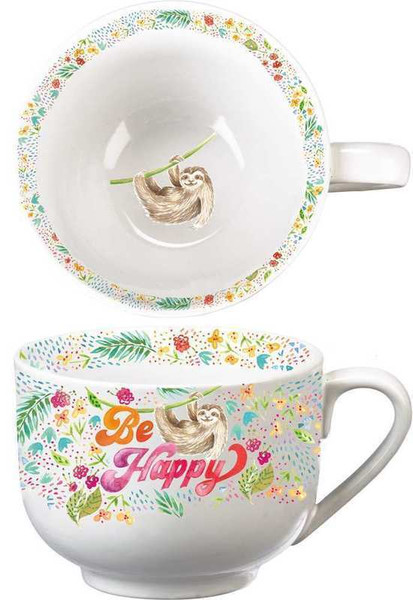 Mug - Be Happy - Set Of 2 (Pack Of 2) 103831 By Primitives By Kathy