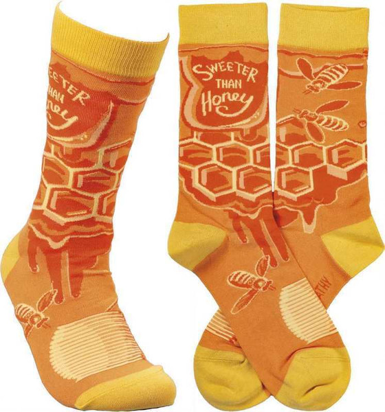 Socks - Sweeter Than Honey - Set Of 4 (Pack Of 2) 103951 By Primitives By Kathy