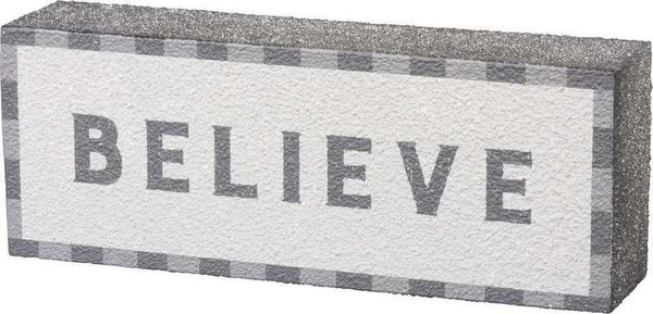 Box Sign - Believe - Set Of 2 (Pack Of 3) 104151 By Primitives By Kathy