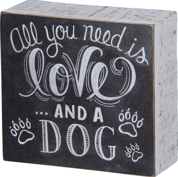 Chalk Sign - And A Dog - Set Of 2 (Pack Of 3) 22281 By Primitives By Kathy
