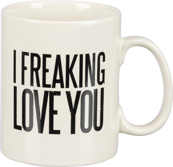 Mug - Freaking Love You (Pack Of 4) 25392 By Primitives By Kathy