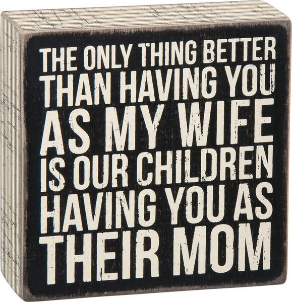 Box Sign - Their Mom - Set Of 2 (Pack Of 3) 27223 By Primitives By Kathy
