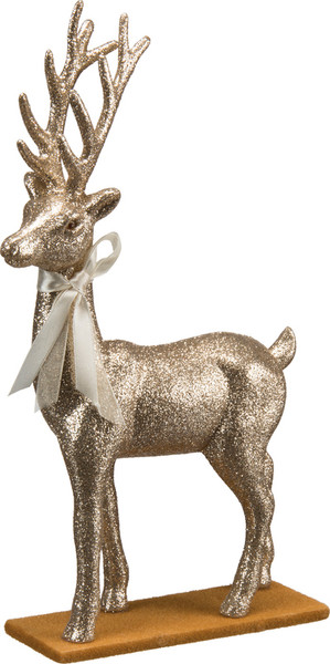 28282 Large Standing Deer - Champagne - Set Of 6 By Primitives by Kathy