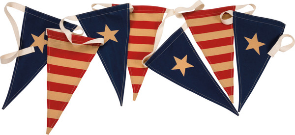 Pennant Banner - Flags - Set Of 2 (Pack Of 2) 29561 By Primitives By Kathy