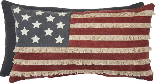 30505 Pillow - American Flag - Set Of 2 By Primitives by Kathy