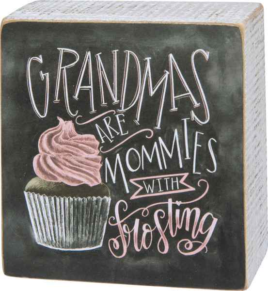 Chalk Sign - Grandmas - Set Of 2 (Pack Of 4) 31838 By Primitives By Kathy