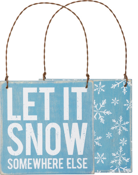 Xmas Ornament - Let It Snow - Set Of 6 (Pack Of 3) 32944 By Primitives By Kathy