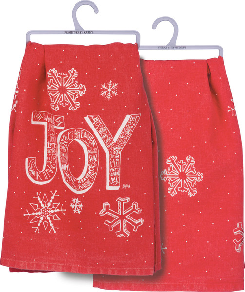 Dish Towel - Joy - Set Of 6 (Pack Of 2) 33354 By Primitives By Kathy