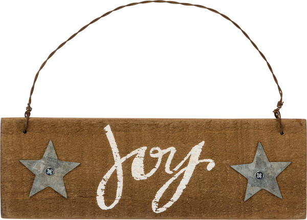 34861 Xmas Slat Ornament - Joy - Set Of 12 By Primitives by Kathy