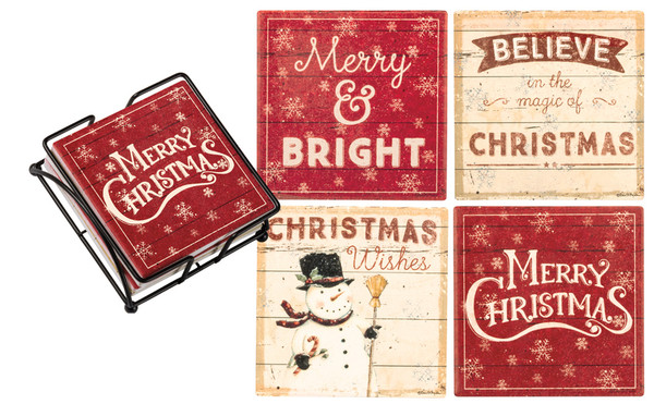35940 Coaster Set - Believe - Set Of 4 By Primitives by Kathy