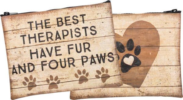 Zipper Pouch - Four Paws - Set Of 4 (Pack Of 3) 36431 By Primitives By Kathy