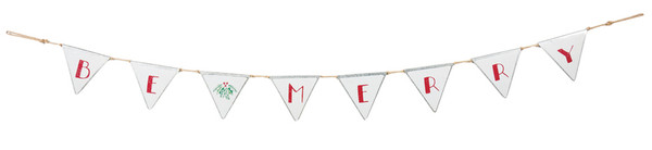 Pennant Banner - Be Merry - Set Of 2 (Pack Of 2) 36580 By Primitives By Kathy