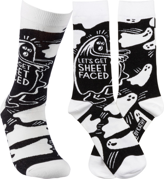 Socks - Sheet Faced - Set Of 4 (Pack Of 2) 36619 By Primitives By Kathy