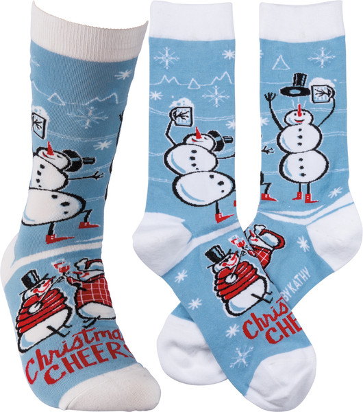 Socks - Christmas Cheer - Set Of 4 (Pack Of 2) 36621 By Primitives By Kathy