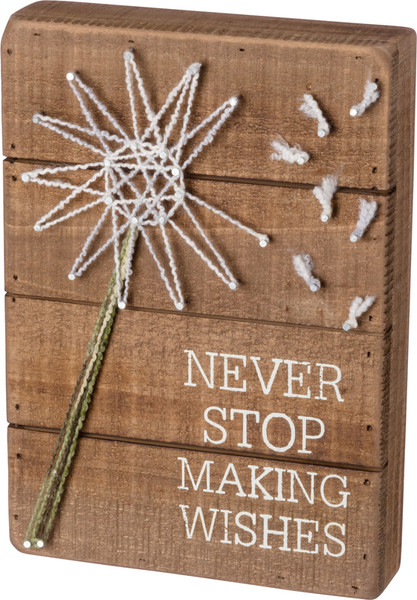 String Art - Wishes - Set Of 2 (Pack Of 2) 36823 By Primitives By Kathy