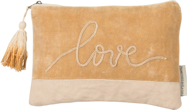 Zipper Pouch - Love - Set Of 2 (Pack Of 2) 36859 By Primitives By Kathy