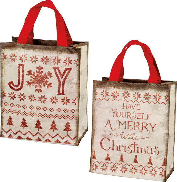 Daily Tote - Joy - Set Of 4 (Pack Of 3) 36869 By Primitives By Kathy