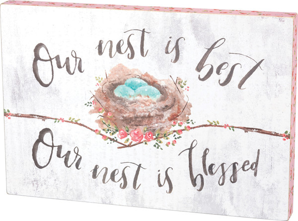37829 Box Sign - Nest - Set Of 2 By Primitives by Kathy
