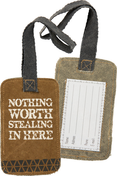 Luggage Tag - Nothing - Set Of 4 (Pack Of 3) 38041 By Primitives By Kathy