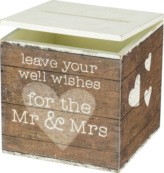 38097 Card Box - Mr & Mrs - Set Of 2 By Primitives by Kathy