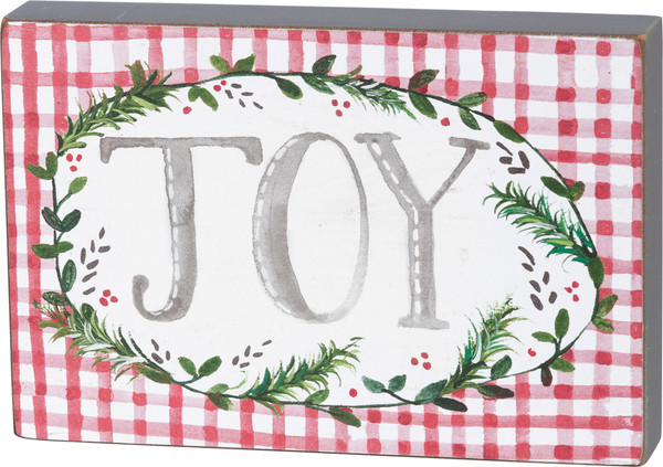 Block Sign - Joy - Set Of 4 (Pack Of 2) 38970 By Primitives By Kathy