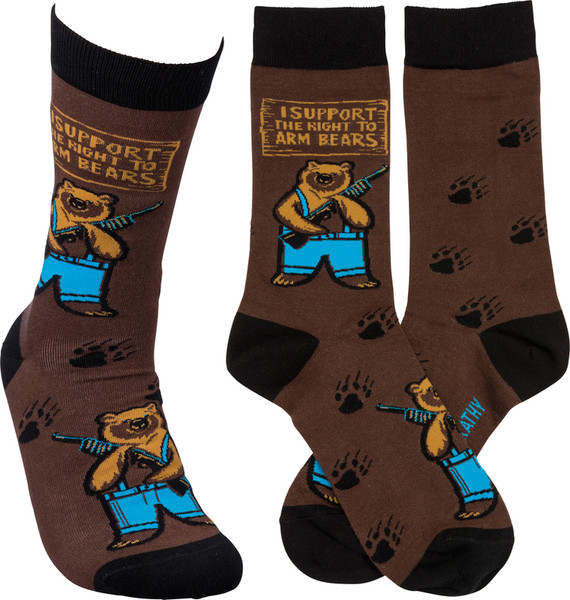 Socks - Arm Bears - Set Of 4 (Pack Of 2) 39434 By Primitives By Kathy