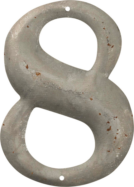 Metal Number - 8 - Set Of 10 (Pack Of 2) 39722 By Primitives By Kathy