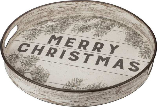 39897 Tray - Merry Christmas - Set Of 2 By Primitives by Kathy