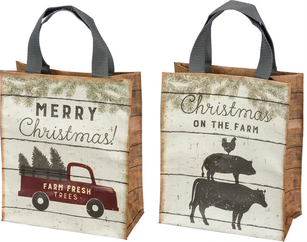 Daily Tote - Christmas Truck - Set Of 4 (Pack Of 3) 39926 By Primitives By Kathy