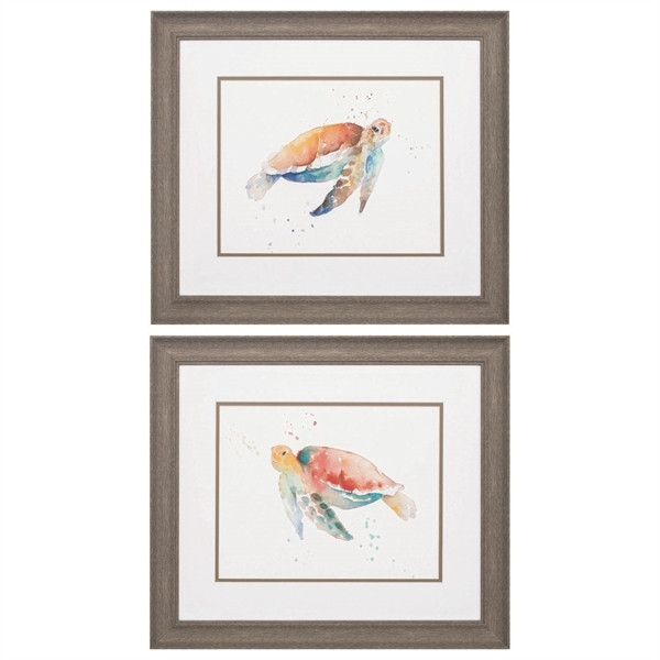 Sea Turtle Wall Decor Pack Of 2 2502 By Propac Images