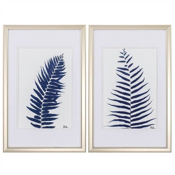 Indigo Ferns Wall Decor Pack Of 2 3923 By Propac Images