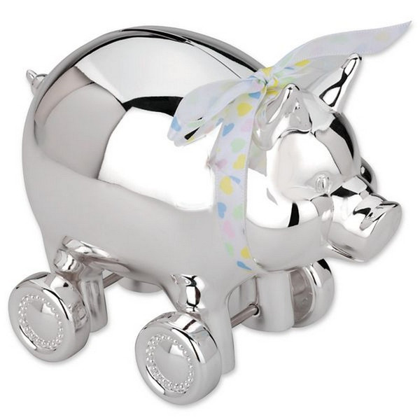 R&B Piggy W/Wheels Bank 640