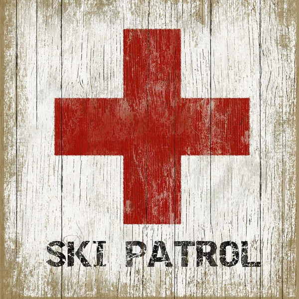 SN-554 Red Horse Ski Patrol - 1 Wall Art