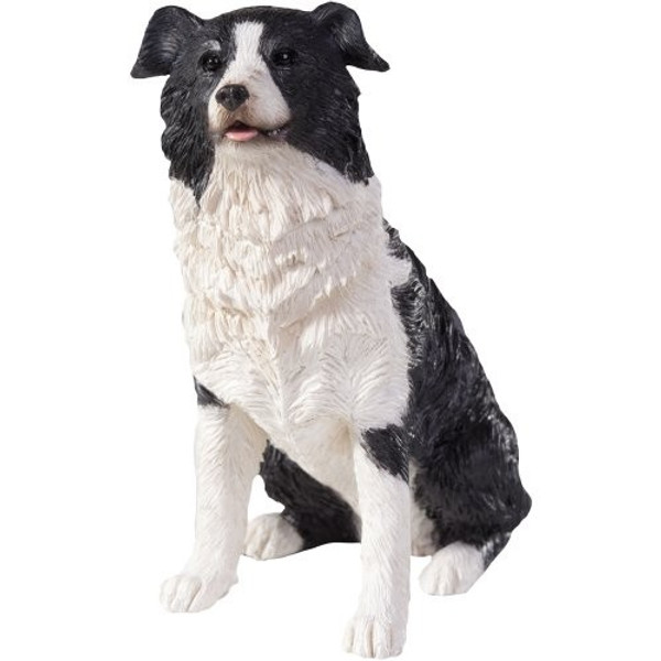 Sandicast Small Size Sitting Border Collie Sculpture - SS03402