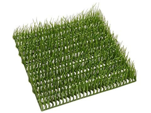9.5"W X 9.5"L Grass Mat Light Green 12 Pieces AA0531-GR/LT