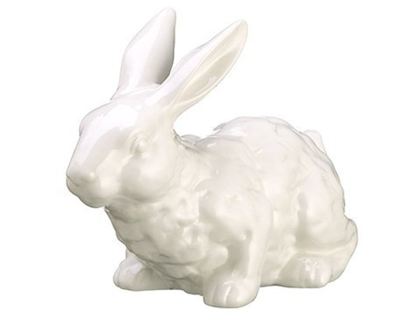 6.75" Ceramic Bunny White 6 Pieces AAE953-WH