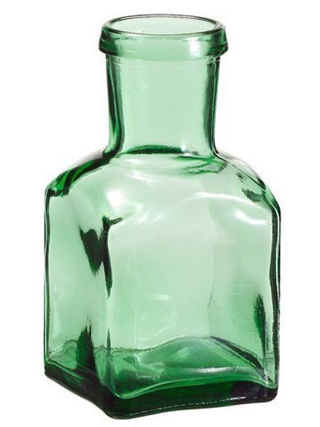 5.5" Spice Glass Bottle Green 12 Pieces ACG525-GR