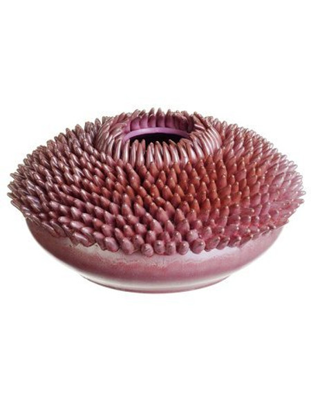 5.1"H X 10.4"D Ceramic Vase Coral 2 Pieces ACR352-CO