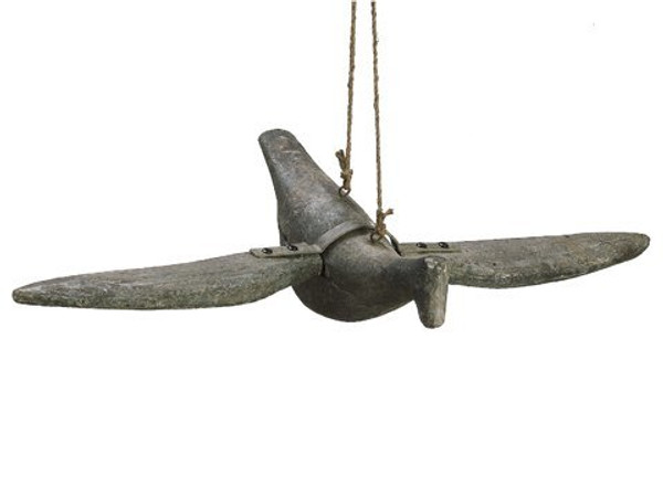 36.81" Polyresin Hanging Bird Iron AG2705-IN