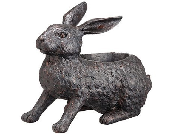 12.6" Bunny Planter Bronze AHE407-BZ