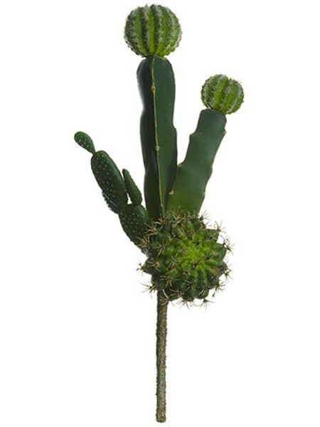 13" Column Cactus/Pear/Barrel Cactus Pick Green 12 Pieces CC2122-GR