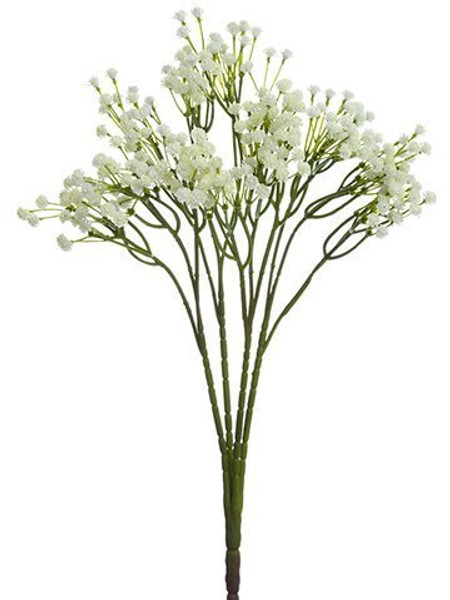 15" Gypsophila Bush X4 White 12 Pieces FBG718-WH